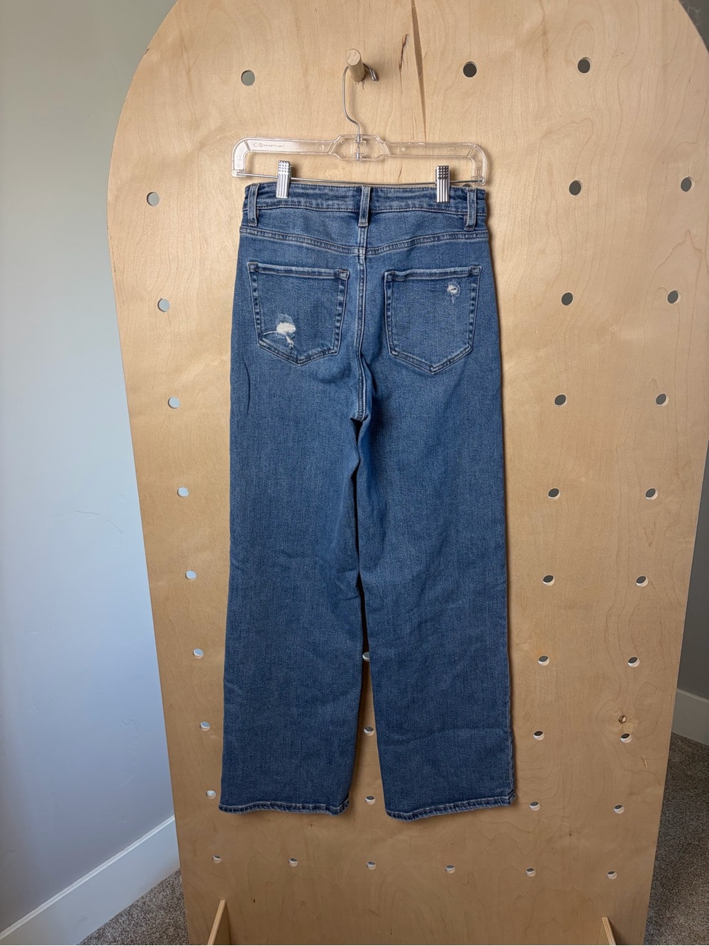 Flying Monkey On Target - Super High Rise Wide Leg Jeans Style #F5922 Size 26 - Picture 6 of 8